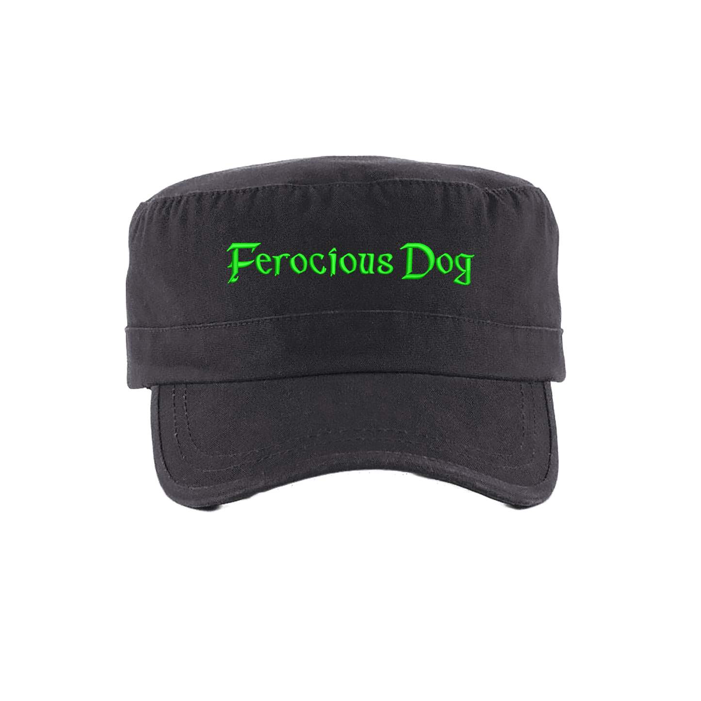 Ferocious Dog Embroidered Army Cap