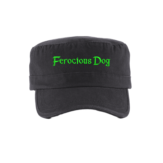 Ferocious Dog Embroidered Army Cap
