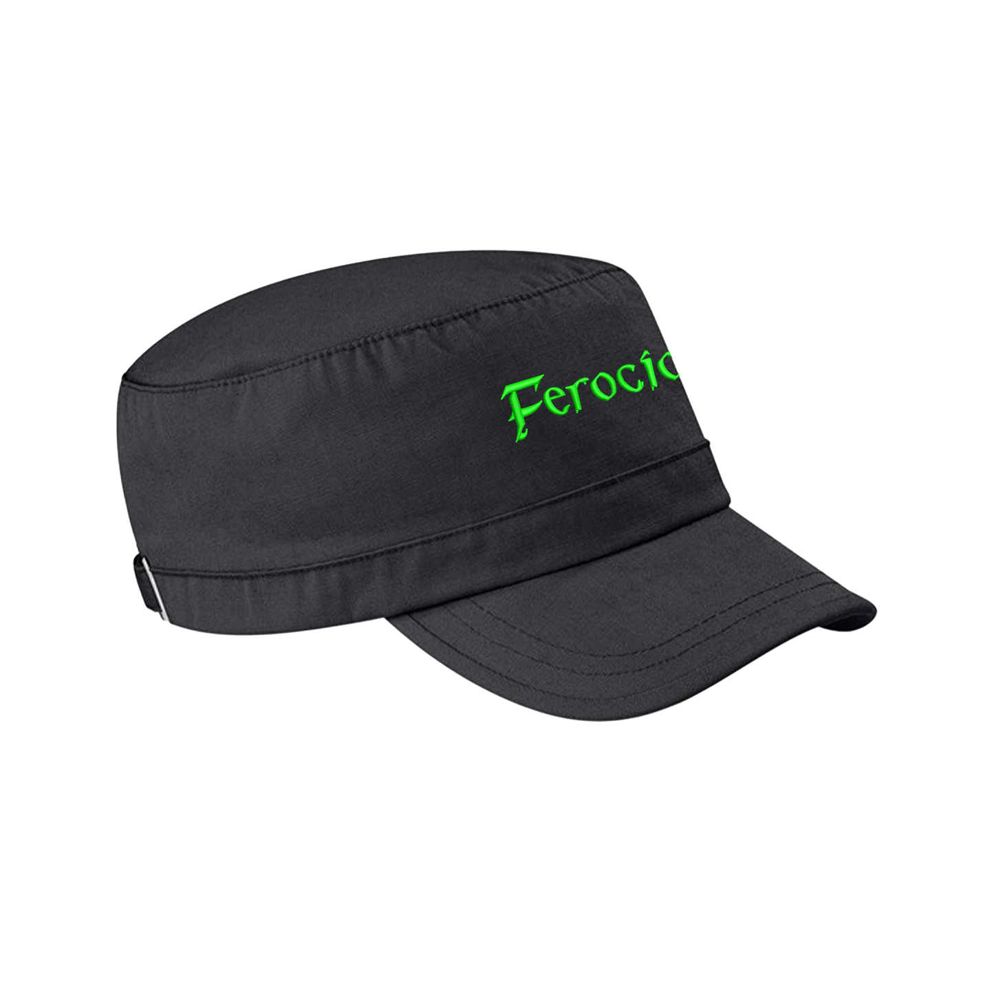 Ferocious Dog Embroidered Army Cap