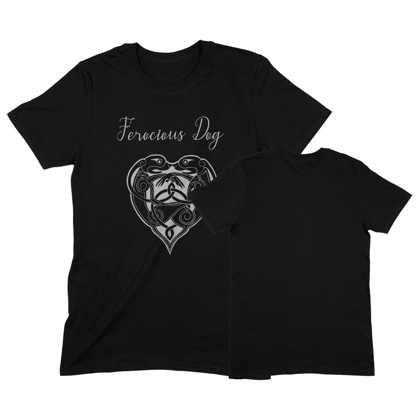 Celtic Heart Silver Ladies T-Shirt