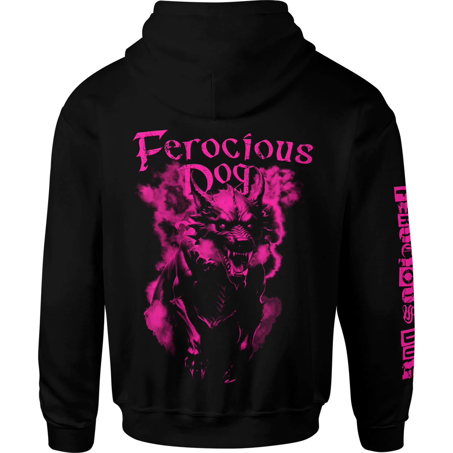 Running Dog 'Cerise' Zipped Hoodie