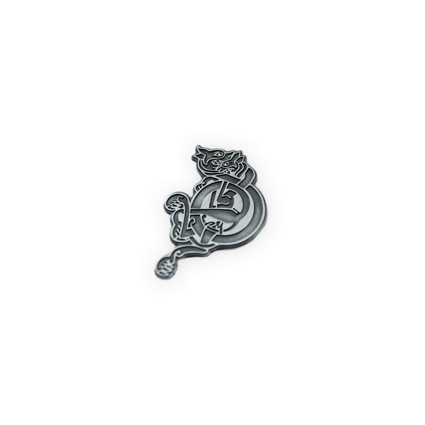 Fighting Dog Enamel Pin Badge