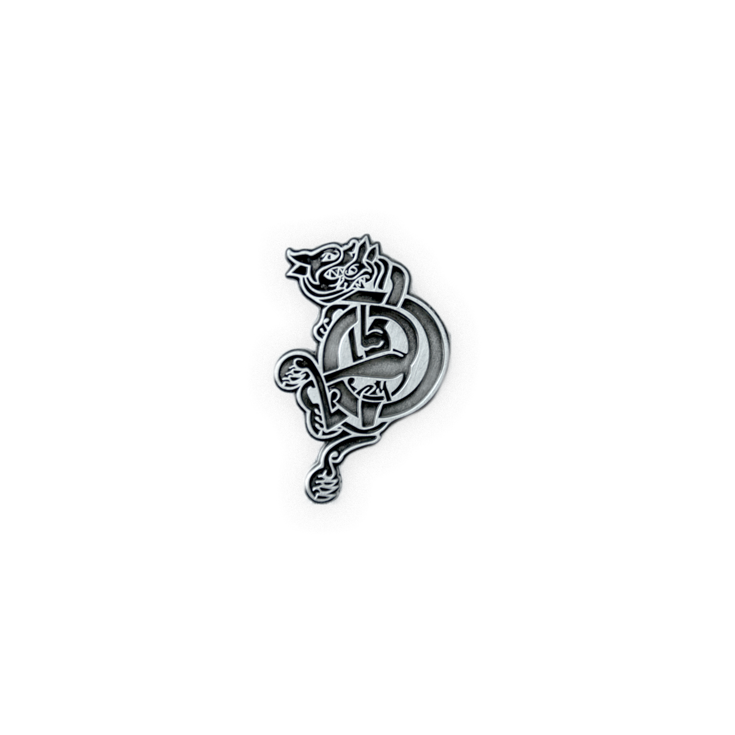 Fighting Dog Enamel Pin Badge