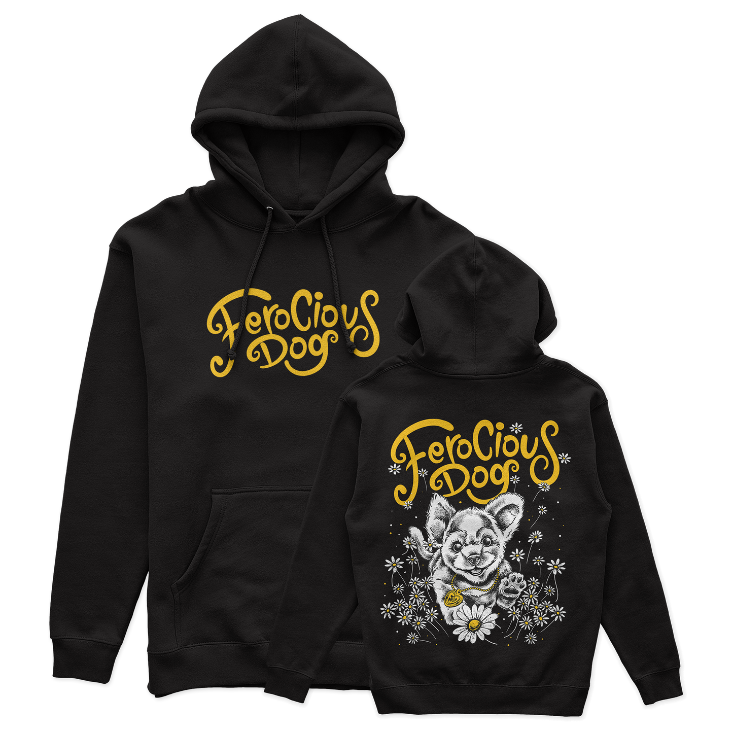 Running Pup Ladies Pullover Hoodie