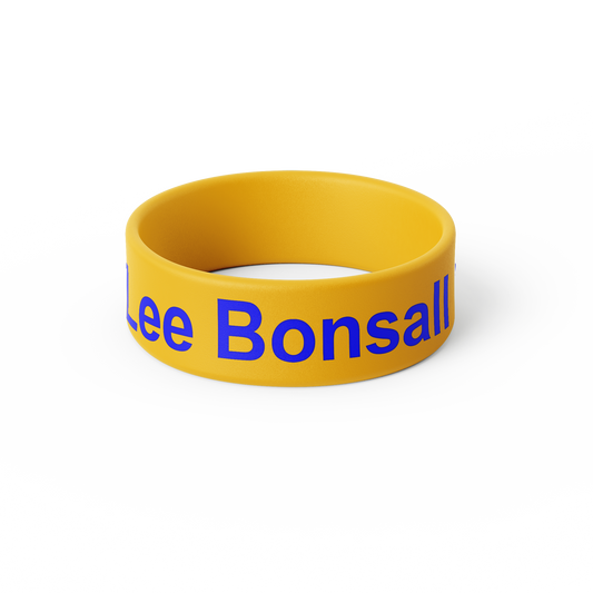 Lee Bonsall Memorial Fund PVC Wristband