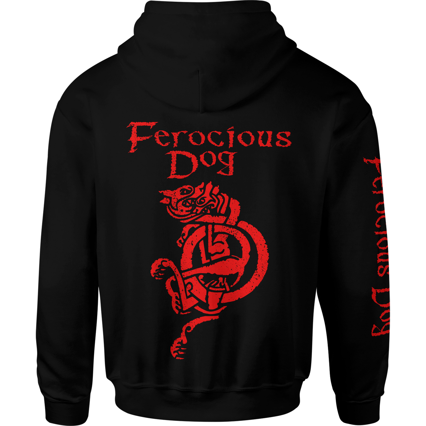 Stencil 'Red' Zipped Hoodie