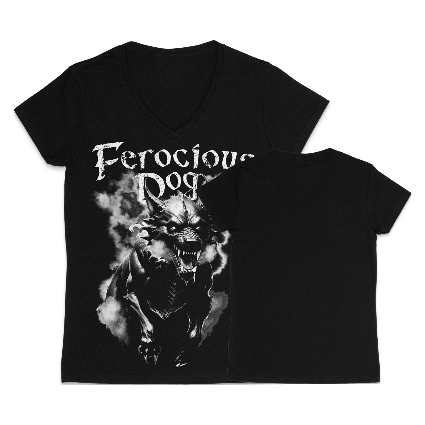 Running Dog Ladies V-Neck