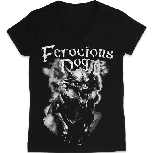 Running Dog Ladies V-Neck