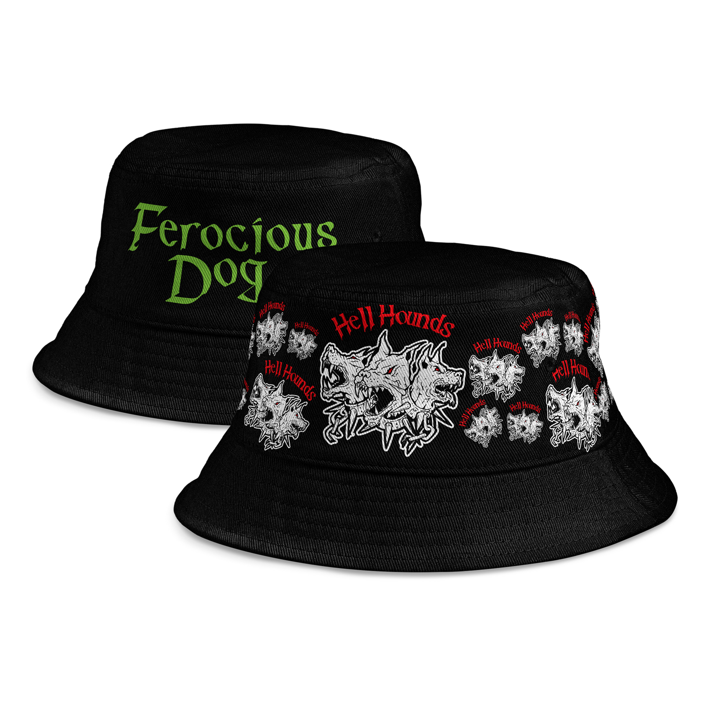 Reversible Hellhound Bucket Hat