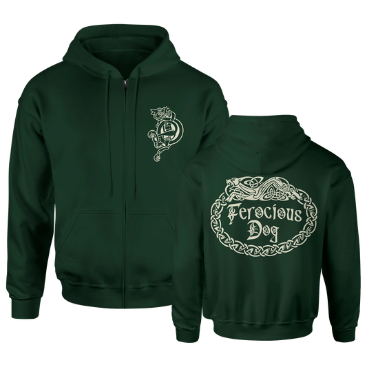 Celtic Crest Throwback - Unisex Zip Up Hoodie