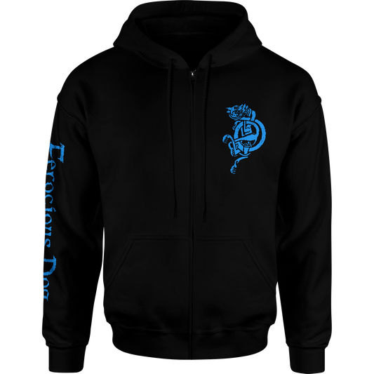 Stencil 'Blue' Zipped Hoodie