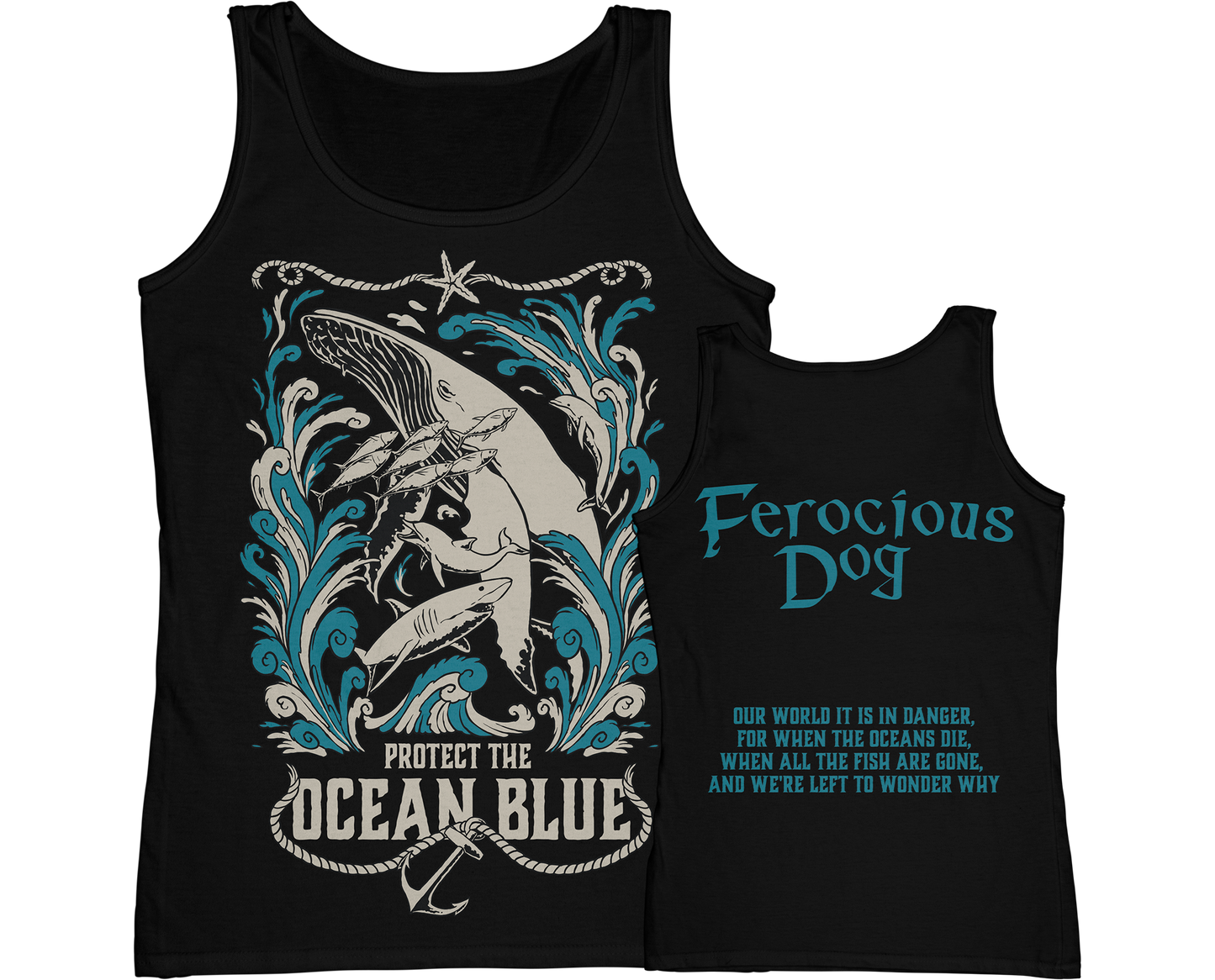 Ocean Blue Ladies Vest