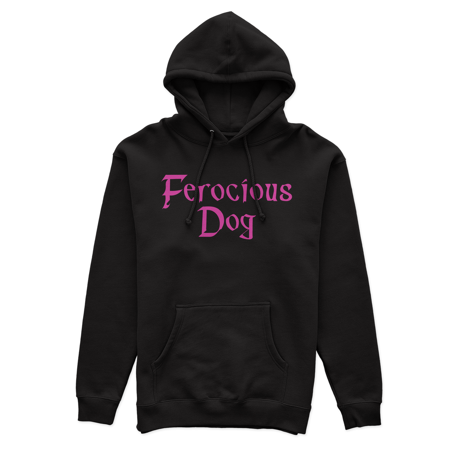 Ferocious Dog Pull Over Hoodie - Cerise