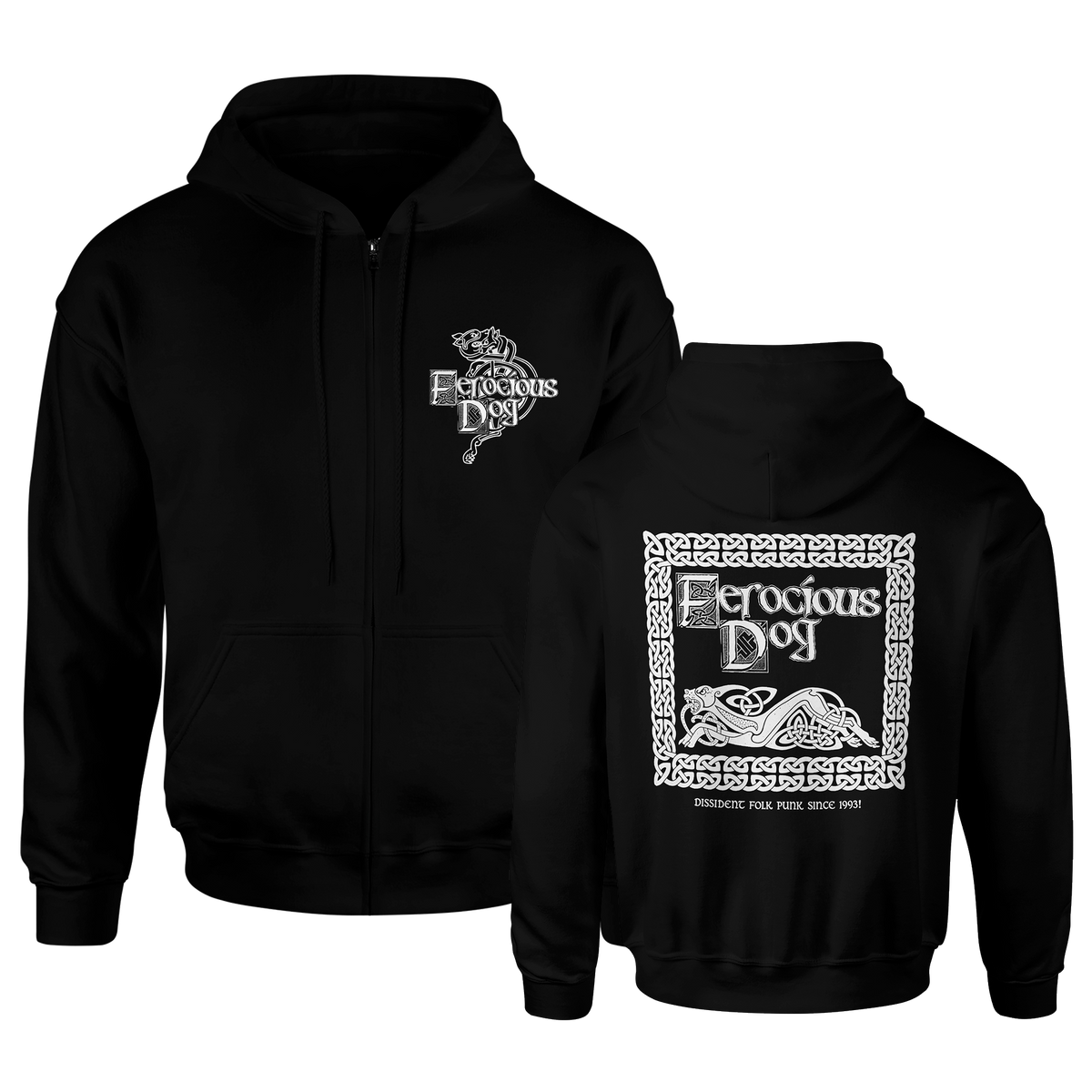Hell Hound Retro - Unisex Zip Up Hoodie