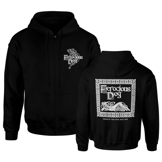 Hell Hound Retro - Unisex Zip Up Hoodie