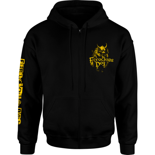 Running Dog 'Yellow' Zipped Hoodie